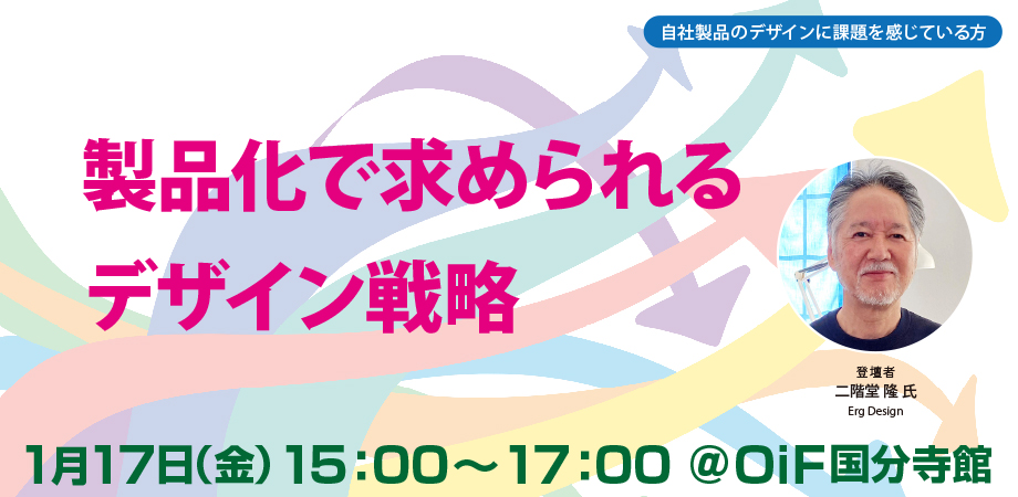 製品化で求められるデザイン戦略 ～ものづくり中小企業のための「売れる自主ブランド商品開発」～